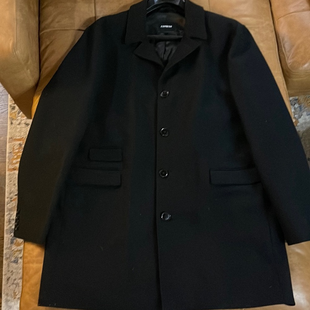 Express wool trench coat